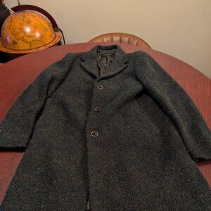 Elegant Scotch and Soda Green Topcoat – Size Medium – Wool Blend